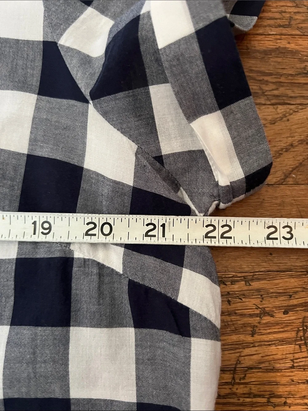 Women’s J.Crew Mercantile Navy/White Short Sleeve Button Pullover
